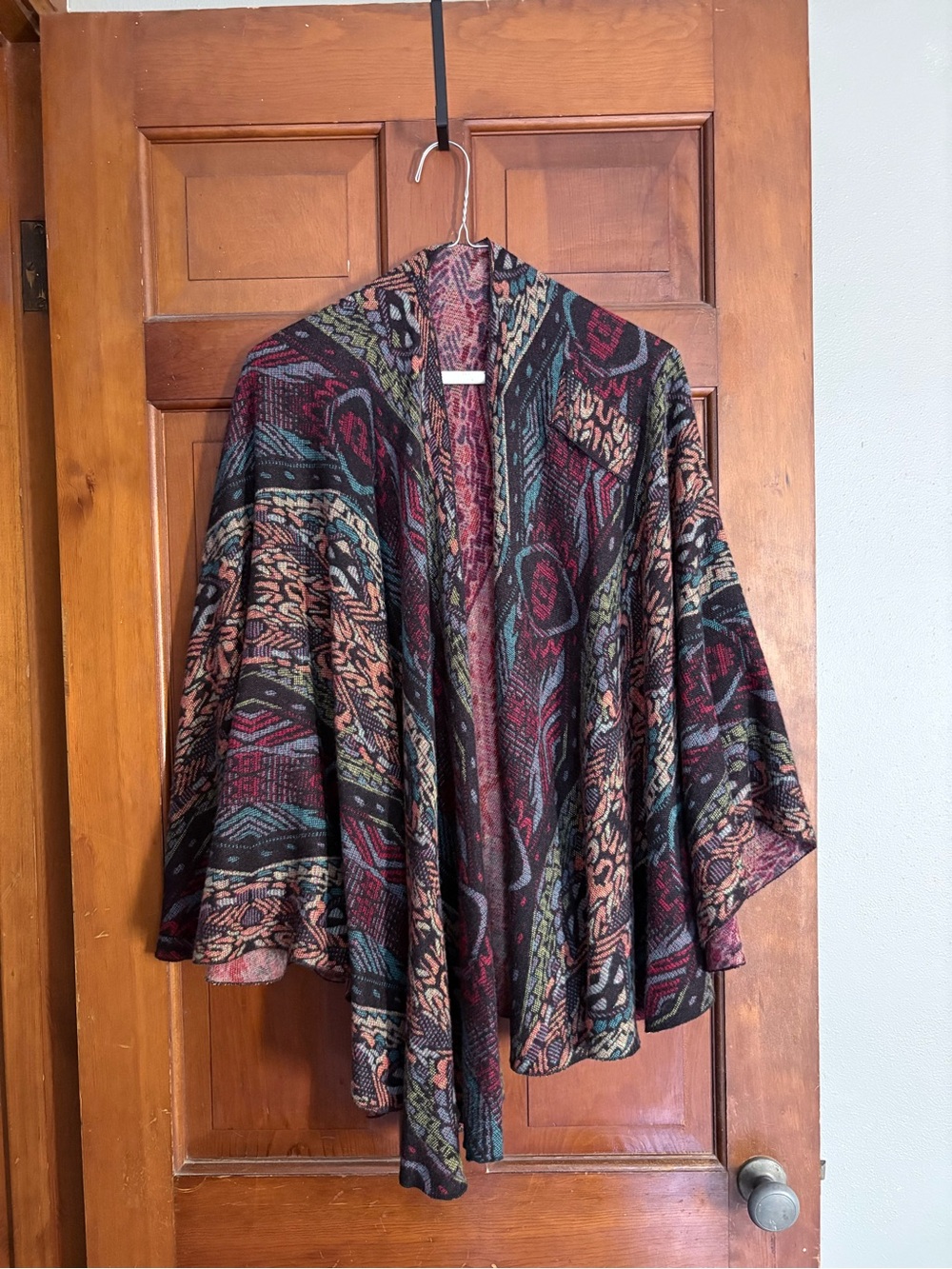 100% Cashmere Multicolor Patterned Women's Wrap Shawl